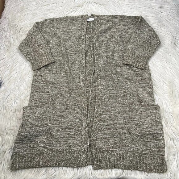 Anthropologie - Sparrow Open Front Cardigan Pockets 3/4 Sleeves - Picture 1 of 5